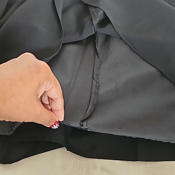 Pleated Midi Skirt XS Black - Picture 9 of 16